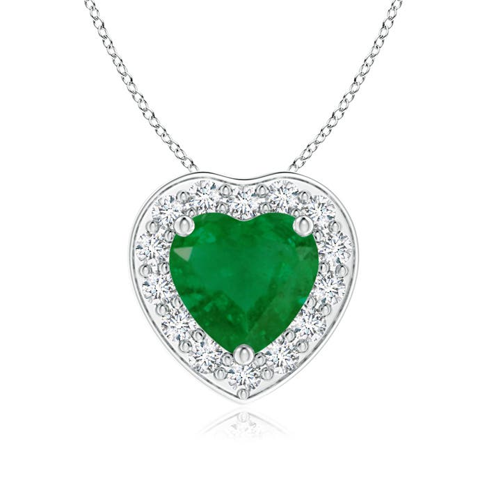 A - Emerald / 0.74 CT / 14 KT White Gold