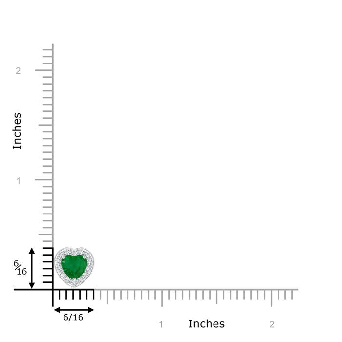 A - Emerald / 0.74 CT / 14 KT White Gold