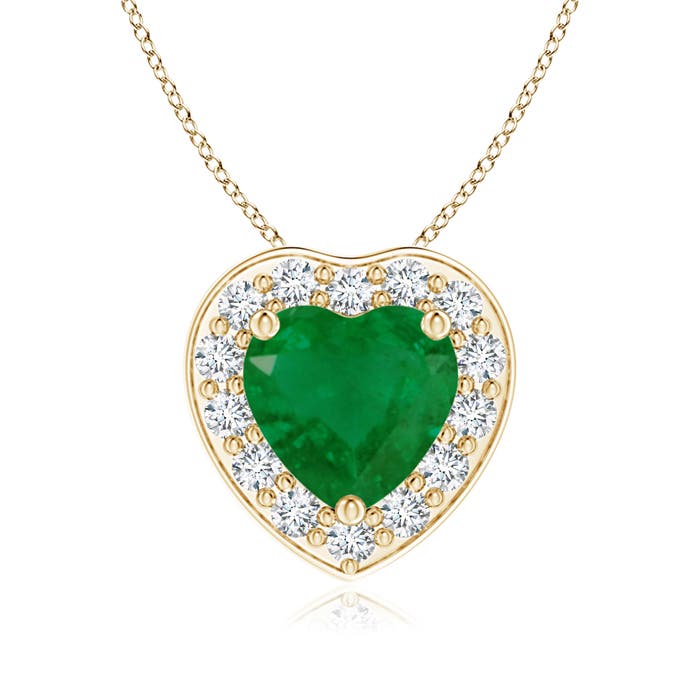 A - Emerald / 0.74 CT / 14 KT Yellow Gold