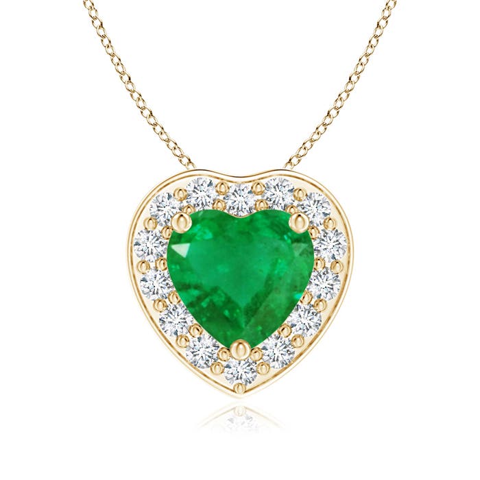 AA - Emerald / 0.74 CT / 14 KT Yellow Gold