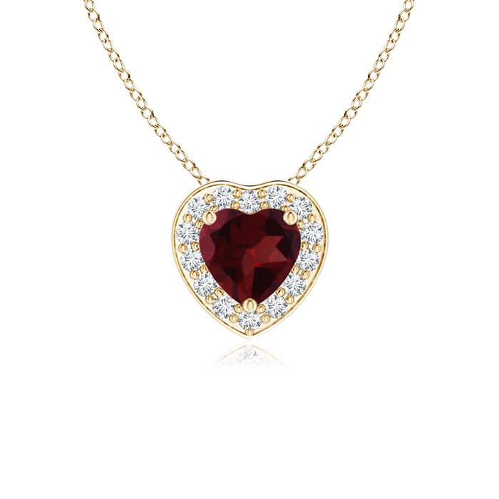 A - Garnet / 0.33 CT / 14 KT Yellow Gold