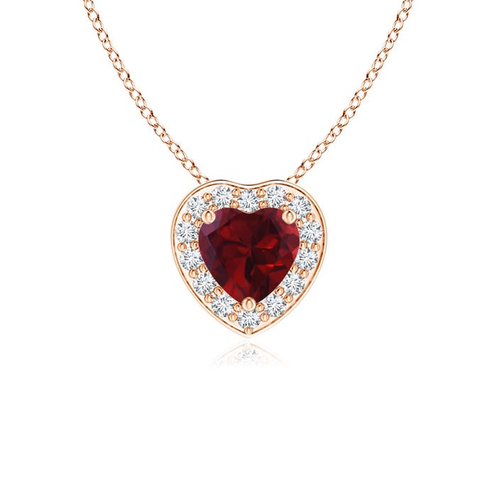 AA - Garnet / 0.33 CT / 14 KT Rose Gold