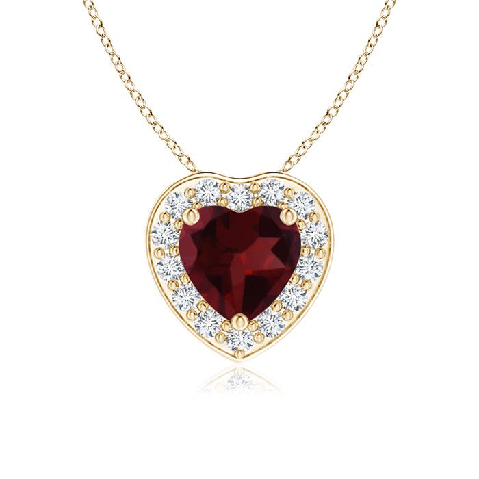 A - Garnet / 0.53 CT / 14 KT Yellow Gold