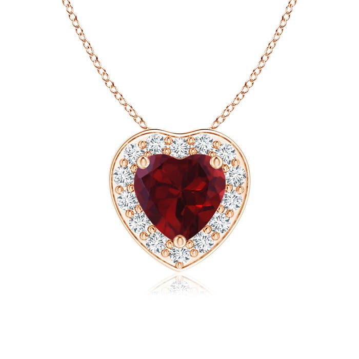 AA - Garnet / 0.53 CT / 14 KT Rose Gold