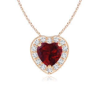 Heart AA Garnet