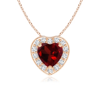 Heart AAA Garnet