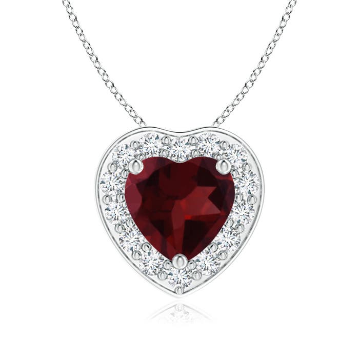 A - Garnet / 1.04 CT / 14 KT White Gold