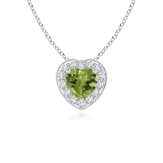 Heart AA Peridot