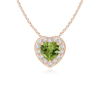 Heart AA Peridot