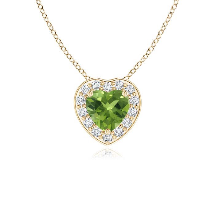 AAA - Peridot / 0.33 CT / 14 KT Yellow Gold