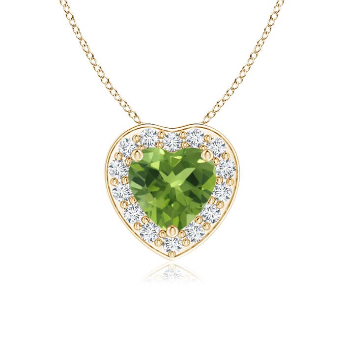 AAA - Peridot / 0.43 CT / 14 KT Yellow Gold