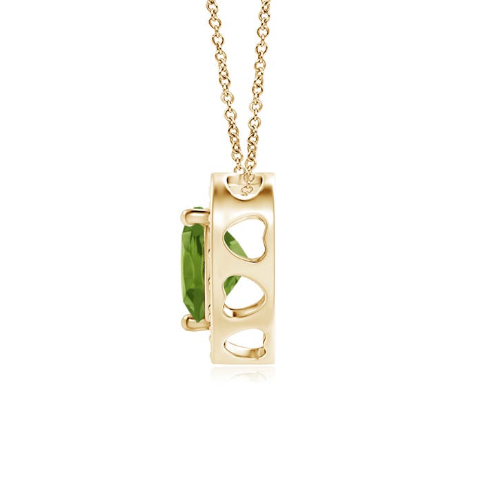 AAA - Peridot / 0.43 CT / 14 KT Yellow Gold