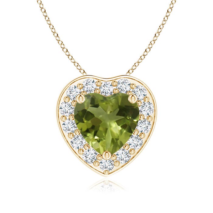 A - Peridot / 0.84 CT / 14 KT Yellow Gold