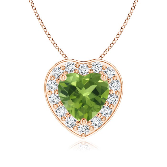 AAA - Peridot / 0.84 CT / 14 KT Rose Gold