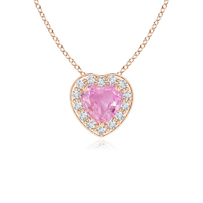 A - Pink Sapphire / 0.33 CT / 14 KT Rose Gold