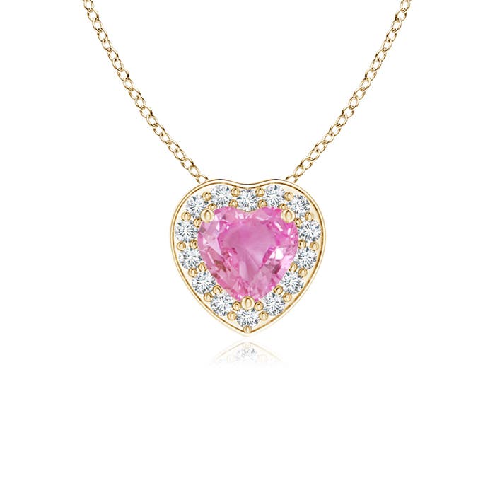 AA - Pink Sapphire / 0.33 CT / 14 KT Yellow Gold