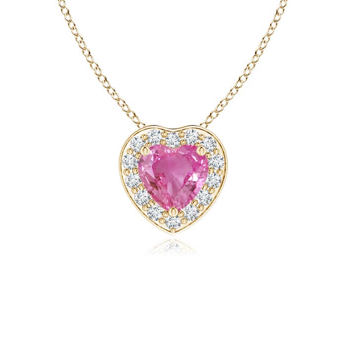 AAA - Pink Sapphire / 0.33 CT / 14 KT Yellow Gold