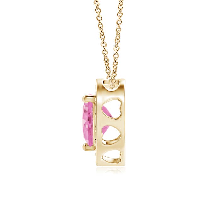 A - Pink Sapphire / 0.63 CT / 14 KT Yellow Gold