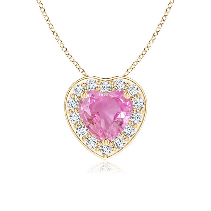 AA - Pink Sapphire / 0.63 CT / 14 KT Yellow Gold