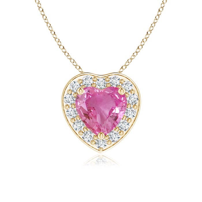 AAA - Pink Sapphire / 0.63 CT / 14 KT Yellow Gold