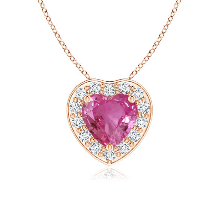 AAAA - Pink Sapphire / 0.63 CT / 14 KT Rose Gold