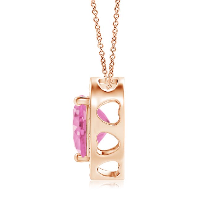 A - Pink Sapphire / 0.94 CT / 14 KT Rose Gold