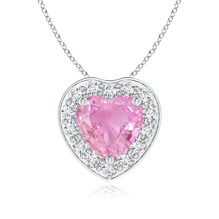 A - Pink Sapphire / 0.94 CT / 14 KT White Gold