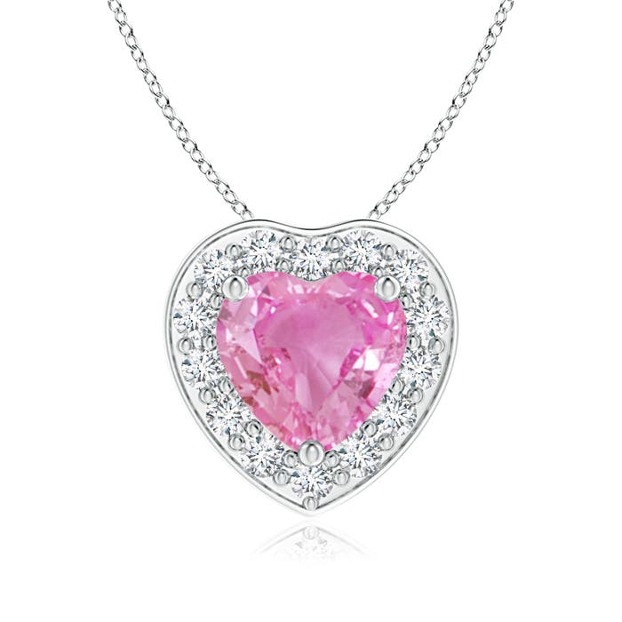 AA - Pink Sapphire / 0.94 CT / 14 KT White Gold