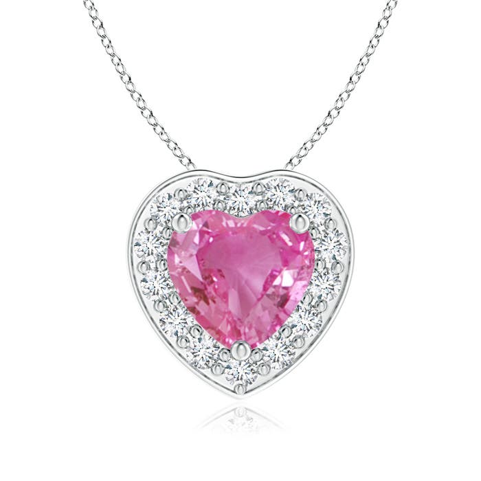 AAA - Pink Sapphire / 0.94 CT / 14 KT White Gold