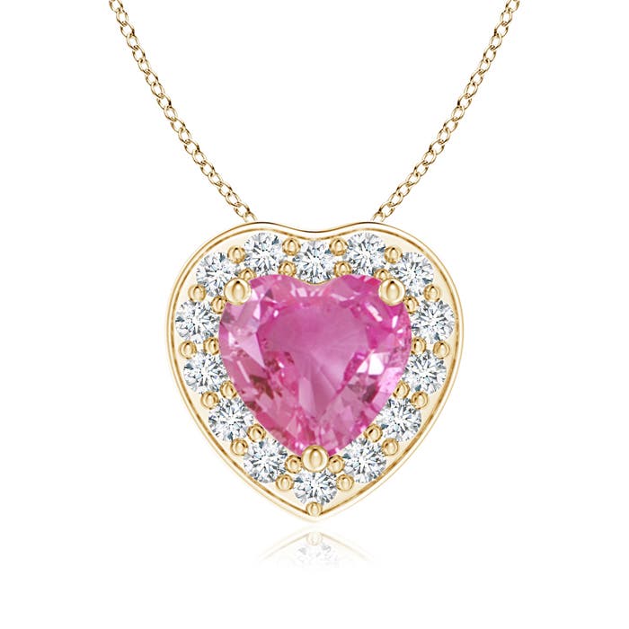 AAA - Pink Sapphire / 0.94 CT / 14 KT Yellow Gold