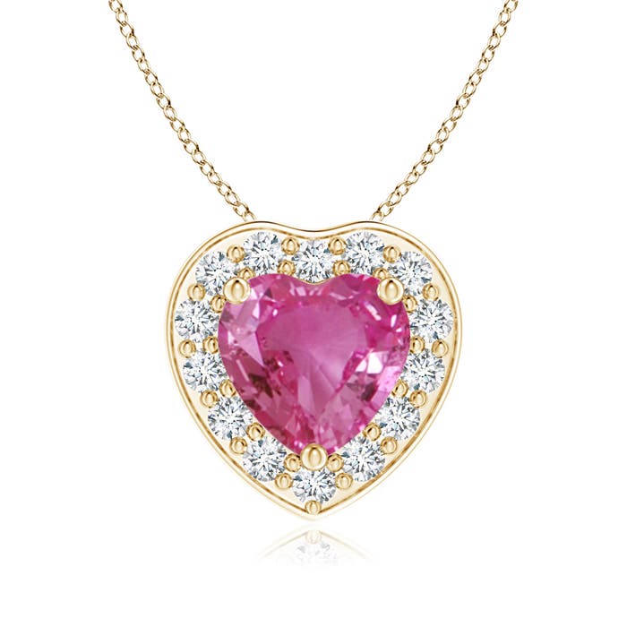 AAAA - Pink Sapphire / 0.94 CT / 14 KT Yellow Gold