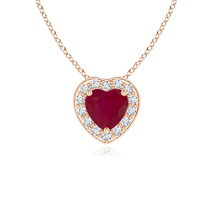 A - Ruby / 0.38 CT / 14 KT Rose Gold