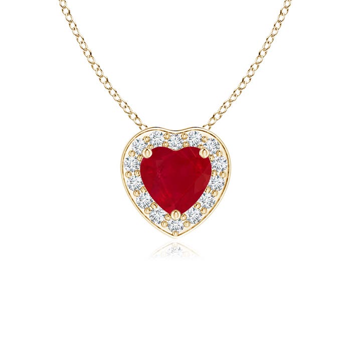 AA - Ruby / 0.38 CT / 14 KT Yellow Gold