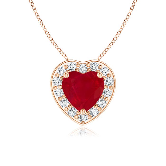 AA - Ruby / 0.63 CT / 14 KT Rose Gold