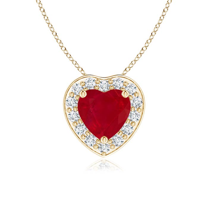AA - Ruby / 0.63 CT / 14 KT Yellow Gold