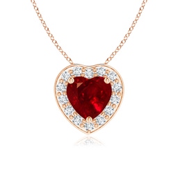 Ruby Halo Necklaces & Pendants
