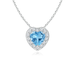 Heart AA Swiss Blue Topaz