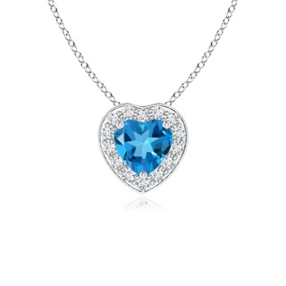 Heart AAAA Swiss Blue Topaz