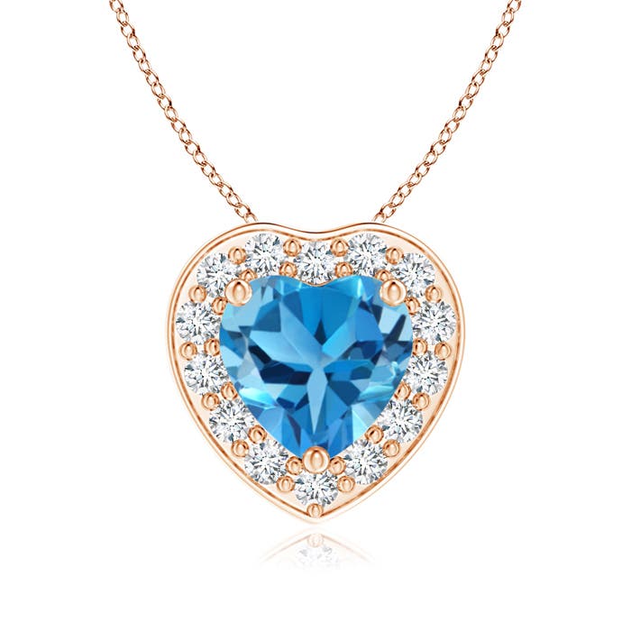 AAA - Swiss Blue Topaz / 1.06 CT / 14 KT Rose Gold