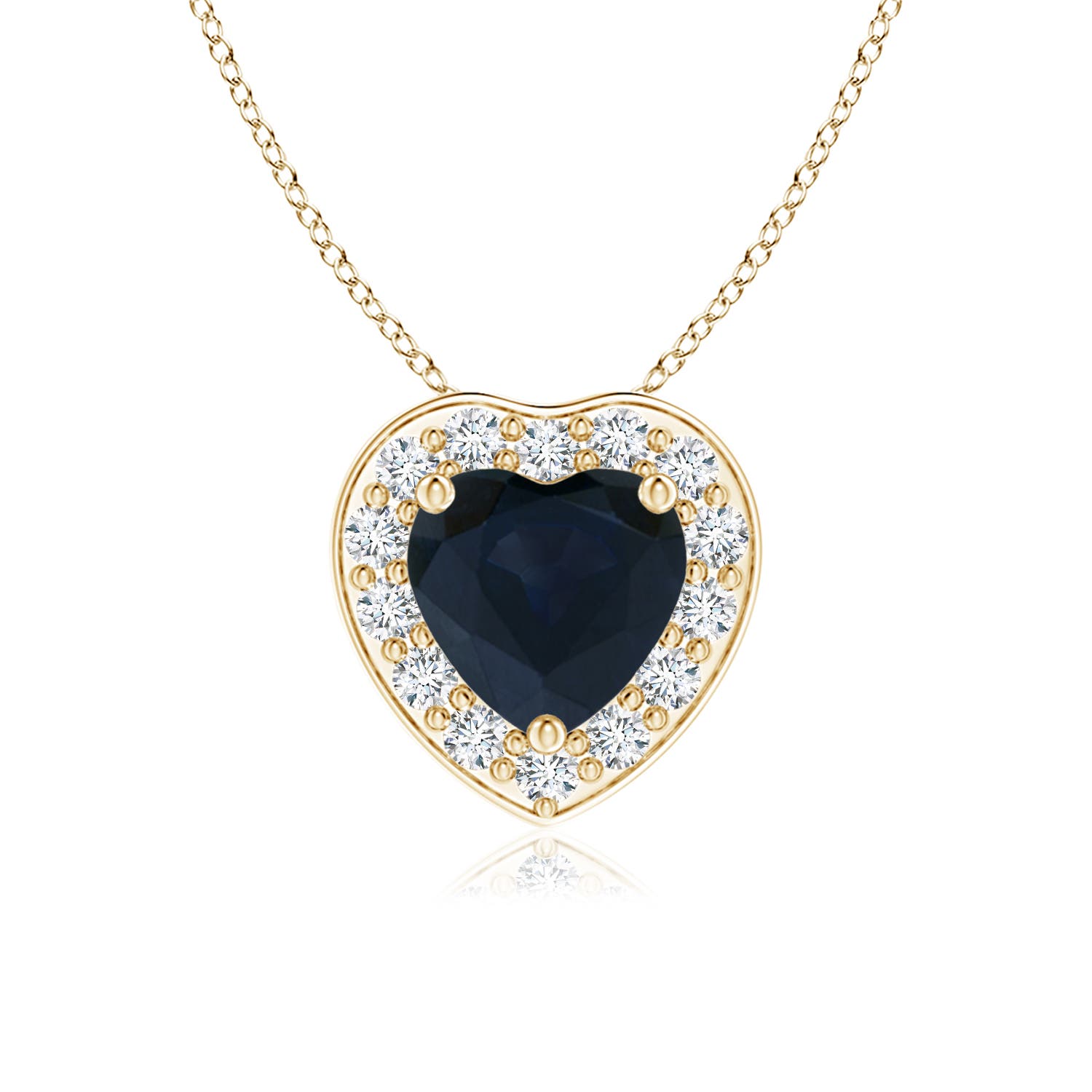 A - Blue Sapphire / 0.56 CT / 14 KT Yellow Gold