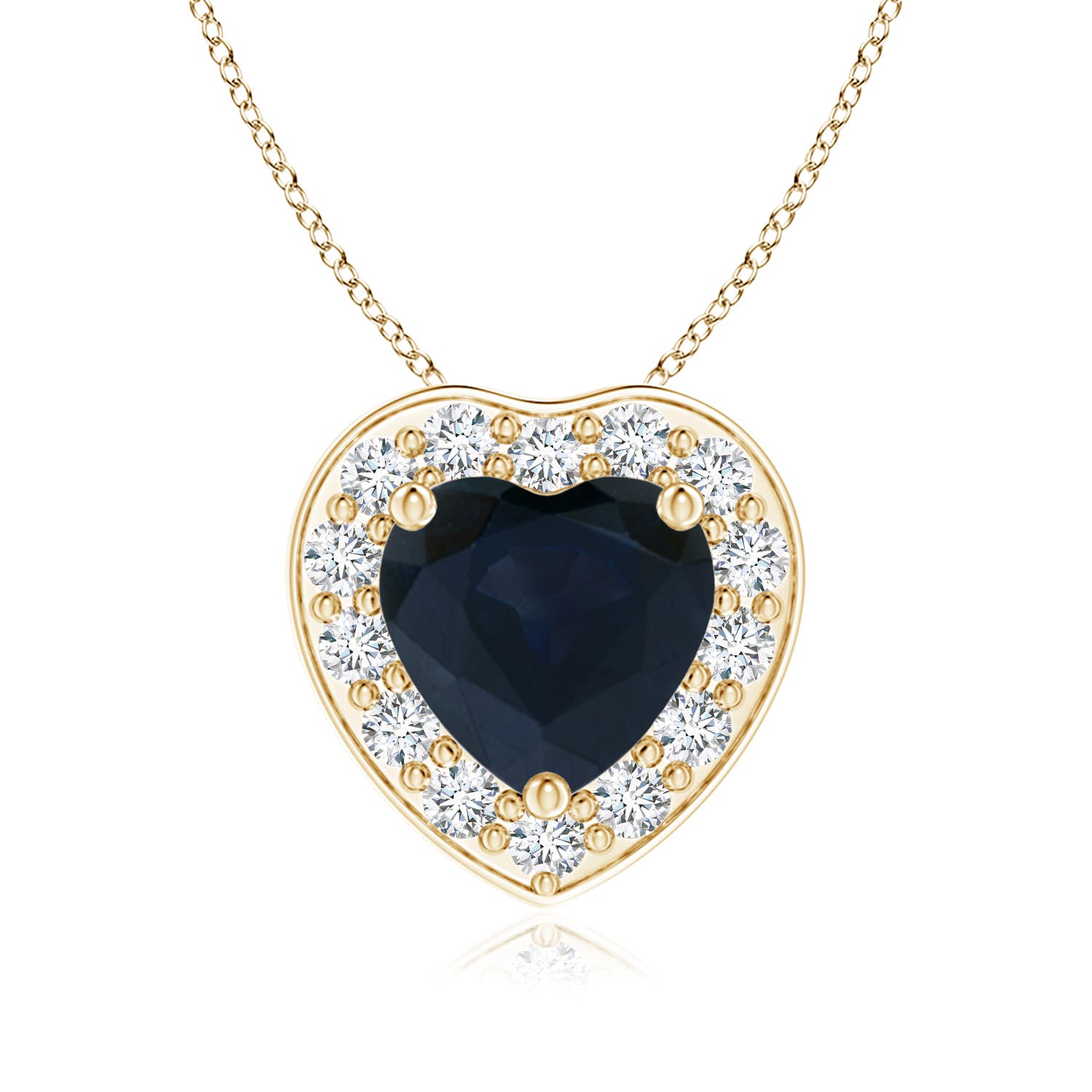 A - Blue Sapphire / 0.99 CT / 14 KT Yellow Gold