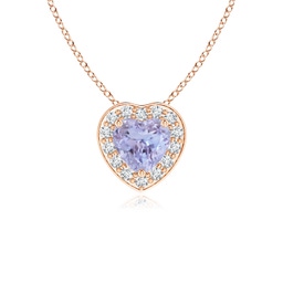 Halo Tanzanite Halo Necklaces & Pendants