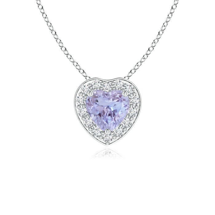 A - Tanzanite / 0.31 CT / 14 KT White Gold