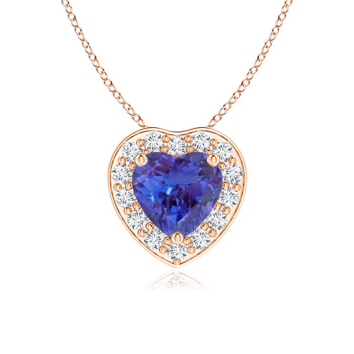 AAAA - Tanzanite / 0.48 CT / 14 KT Rose Gold