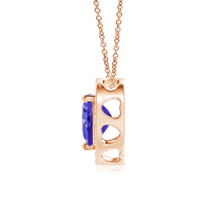 AAAA - Tanzanite / 0.48 CT / 14 KT Rose Gold