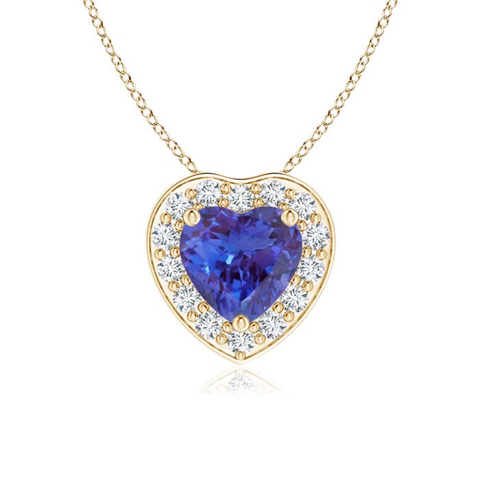 AAAA - Tanzanite / 0.48 CT / 14 KT Yellow Gold