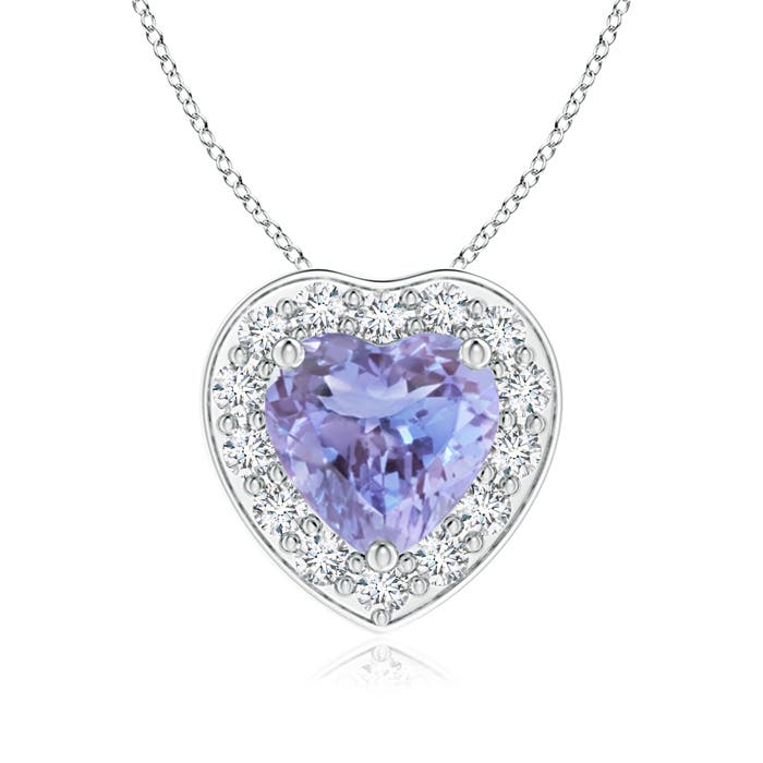 A - Tanzanite / 0.94 CT / 14 KT White Gold