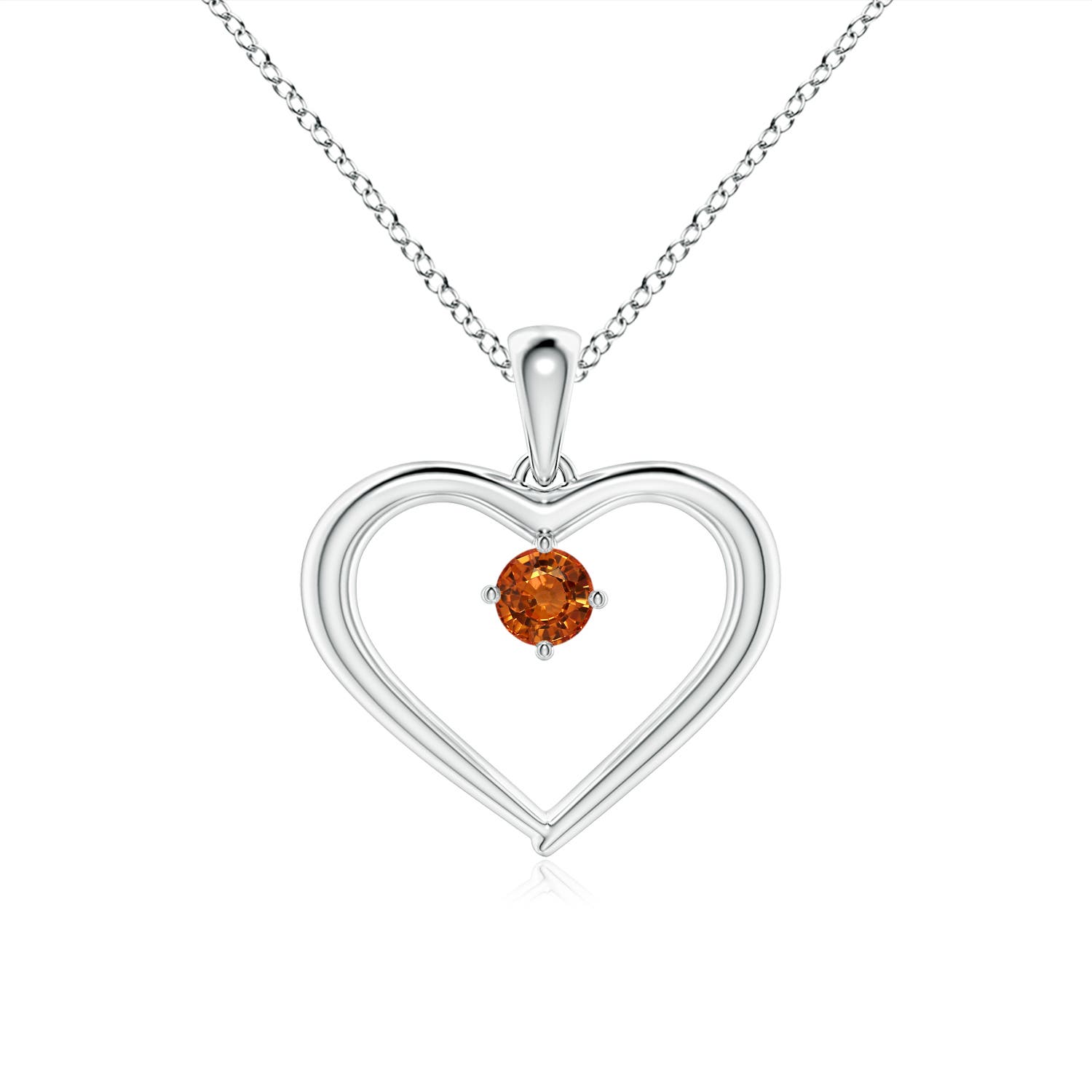 Shop Orange Sapphire Pendants for Women | Angara