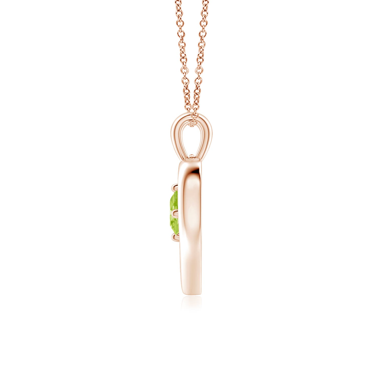 AA - Peridot / 0.3 CT / 14 KT Rose Gold