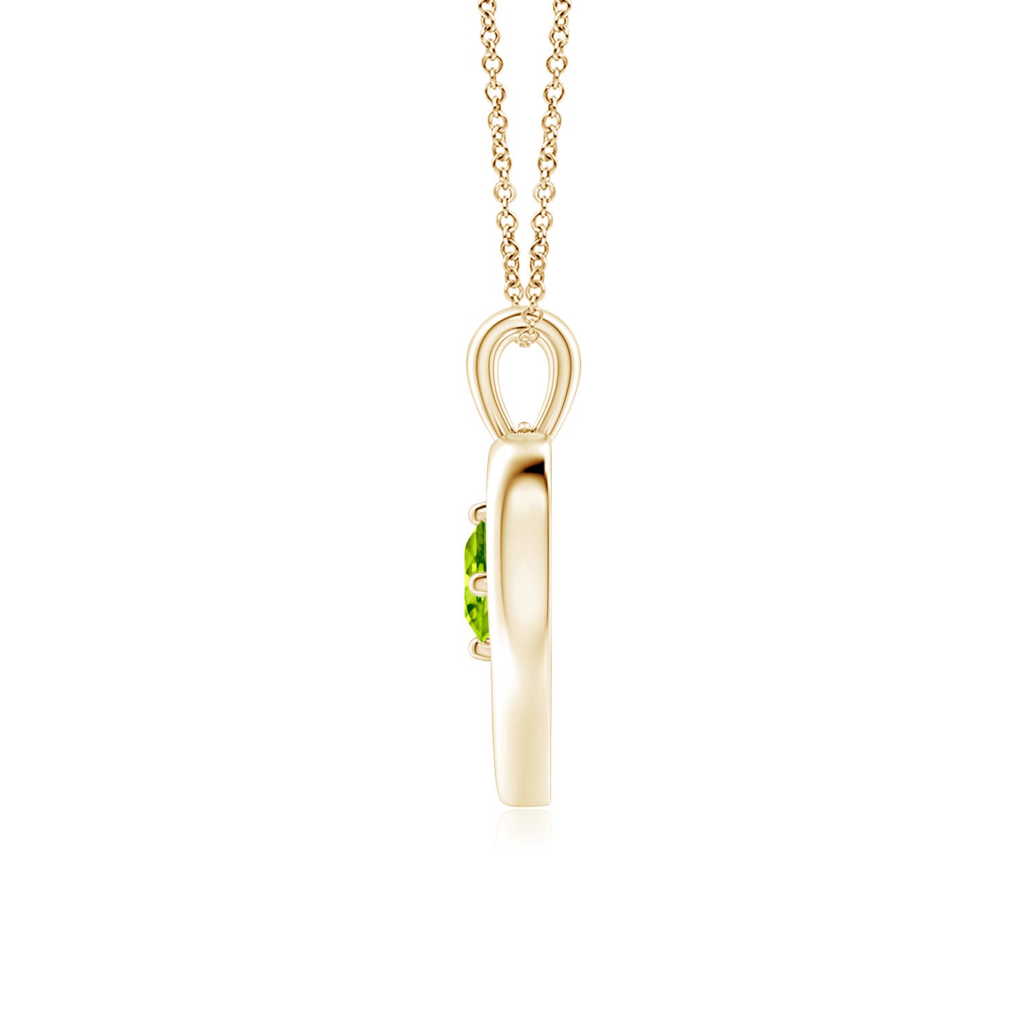 AAA - Peridot / 0.3 CT / 14 KT Yellow Gold